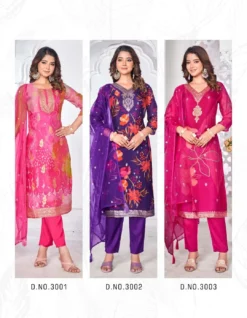 Radhika Gulnaz Vol 3 Organza Silk Ready Made Suit