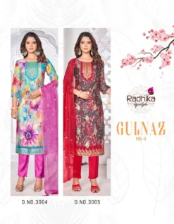 Radhika Gulnaz Vol 3 Organza Silk Ready Made Suit
