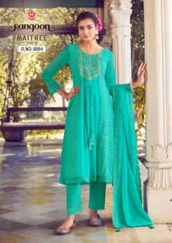 Rangoon Maitree Vol 3 Kurti Bottom With Dupatta Collection