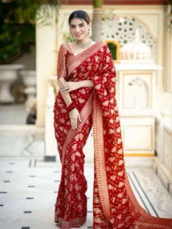 Rani Vol 04 Party Wear Lichi Silk Saree
