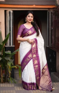 Rani Vol 05 Party Wear Lichi Silk Saree New Collection
