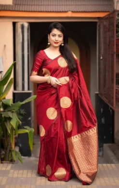 Rani Vol 08 Designer Lichi Silk Saree With Jacquard Work