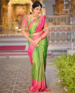 Rani Vol 14 Designer Lichi Silk Saree