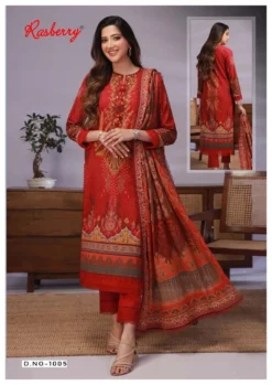 Rasberry Kesar Vol 1 Ready Made Cotton Printed Dress