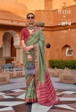 Rath Aarambh Soft Cotton Silk Saree Wholesale