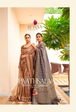 Rewaa Pathshala Uniform Office Wear Soft Khadi Silk Saree