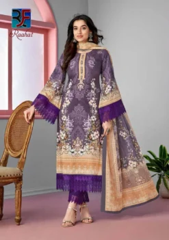 Rf Raahat Vol 1 Karachi Cotton Dress Material Collection