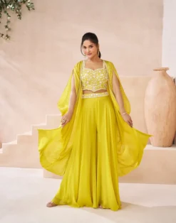 Sayuri Ishum Georgette Designer Indo Western Collection
