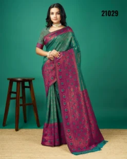 Shilpa Ellampally Soft Silk Copper Zari Saree Wholesale