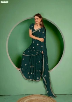 Shilpa Jayshree Sarees 2071 Shimmer Blooming Swarovski & Embroidery Work