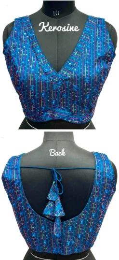 Shreya GIRDHARI Deep Neck Blouse Design Wholesale