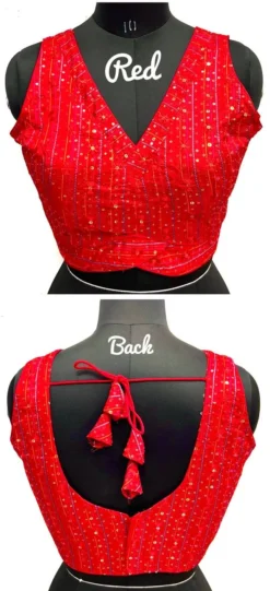 Shreya GIRDHARI Deep Neck Blouse Design Wholesale