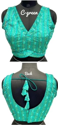 Shreya GIRDHARI Deep Neck Blouse Design Wholesale