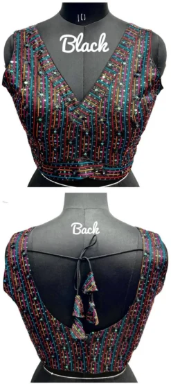 Shreya GIRDHARI Deep Neck Blouse Design Wholesale