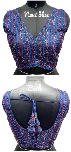 Shreya GIRDHARI Deep Neck Blouse Design Wholesale