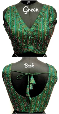 Shreya GIRDHARI Deep Neck Blouse Design Wholesale