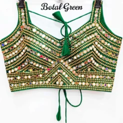 Shreya Hand Mirror Work Blouse Designs