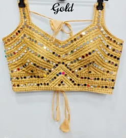 Shreya Hand Mirror Work Blouse Designs