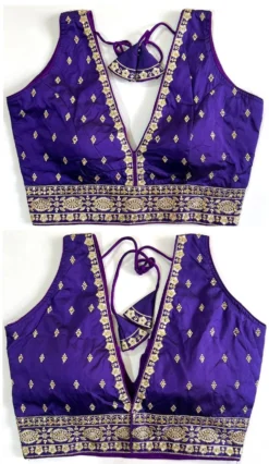 Shreya Kunj V Shape Silk Readymade Blouse Wholesale