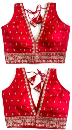 Shreya Kunj V Shape Silk Readymade Blouse Wholesale