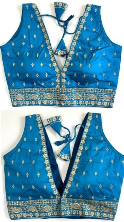 Shreya Kunj V Shape Silk Readymade Blouse Wholesale