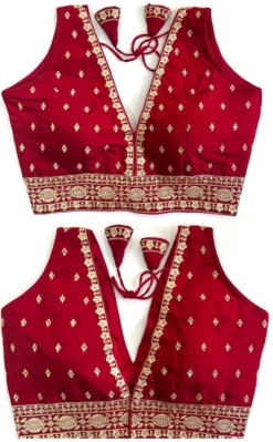 Shreya Kunj V Shape Silk Readymade Blouse Wholesale