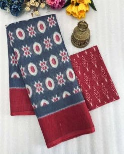 Subh 414 uniform Lilen Saree With Digital Print Wholesale