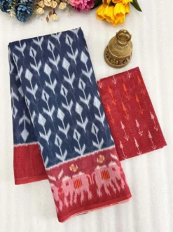 Subh 414 uniform Lilen Saree With Digital Print Wholesale