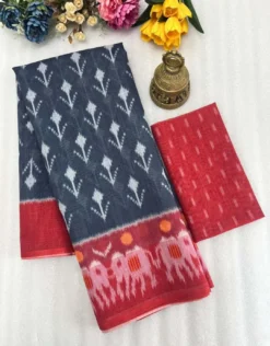 Subh 414 uniform Lilen Saree With Digital Print Wholesale