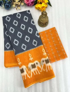 Subh 414 uniform Lilen Saree With Digital Print Wholesale