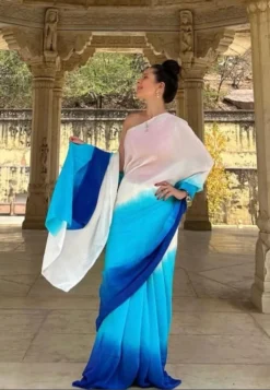 Subh 440 Party Wear Lilen Saree With Digital Print Wholesale