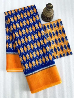 Subh 446 Party Wear Lilen Saree With Digital Print Wholesale