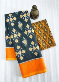 Subh 451 Lilen Saree With Digital Print Wholesale