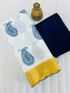 Subh 407 Party Wear Lilen Saree With Bandhani Print