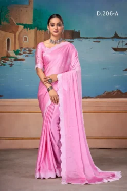 Suma 206 Series Satin Chiffon Festive Wear Saree