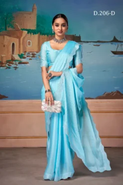 Suma 206 Series Satin Chiffon Festive Wear Saree