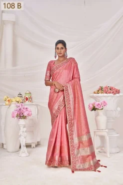 Sumitra 108 Top Dyed Sequence Lining Saree Wholesale