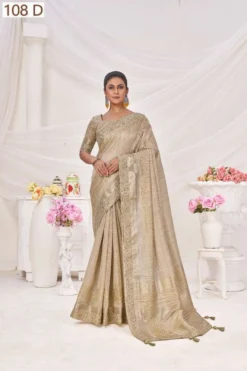 Sumitra 108 Top Dyed Sequence Lining Saree Wholesale