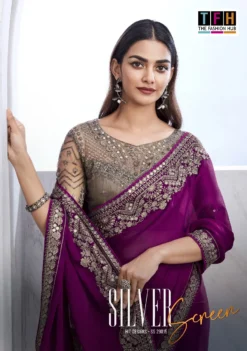 TFH SILVER SCREEN 19 (29015 SERIES) Chiffon Silk Saree