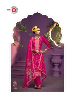 Triple Aaa Kaaveri Edition 2 Viscose Fancy Dress Material Collection