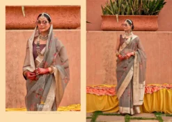 Trirath Geetanjali Organza Silk Saree Wholesale