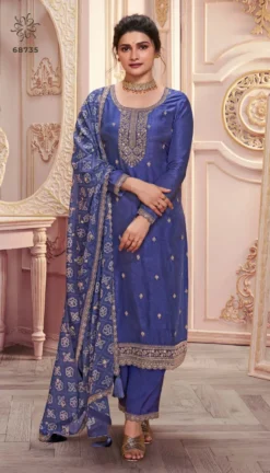Vinay Kuleesh Saanjh Embroidered Silk Salwar Kameez Collection
