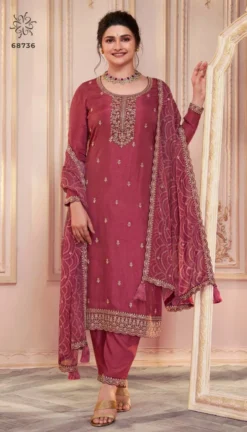 Vinay Kuleesh Saanjh Embroidered Silk Salwar Kameez Collection