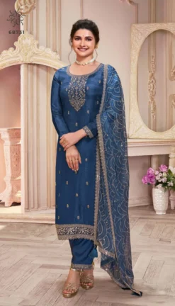 Vinay Kuleesh Saanjh Embroidered Silk Salwar Kameez Collection