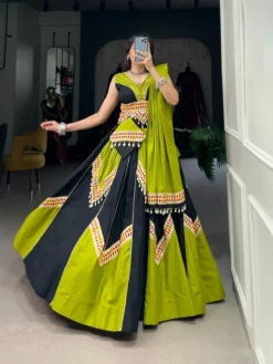 Women 1676 Navratri Pure Cotton Ghaghra Choli Collection
