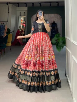 Women 5035 Dola Silk Ready To Wear Gown