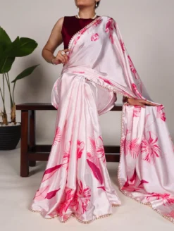 Women 7028 Satin Silk Saree Wholesale