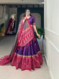 Women Trishika 1217 Tushar Silk Lehenga Choli for Women