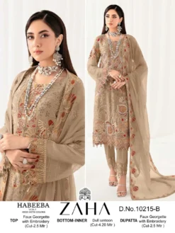 Zaha Habeeba Vol 3 Georgette Pakistani Salwar Suit Collection