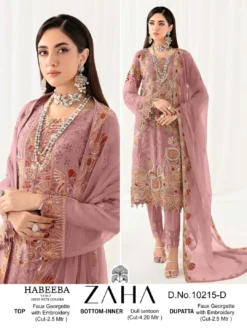 Zaha Habeeba Vol 3 Georgette Pakistani Salwar Suit Collection
